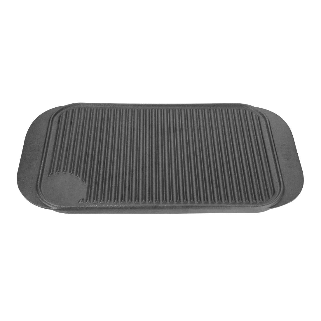M650 Vogue dubbelzijdige gietijzeren grillplaat glad/ribbel