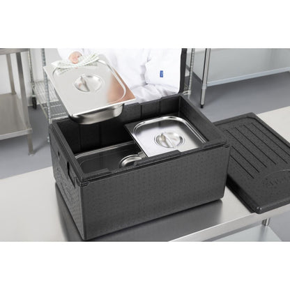DX990 Vogue Geïsoleerde EPP Voedsel Transport Box 46Ltr GN Formaat