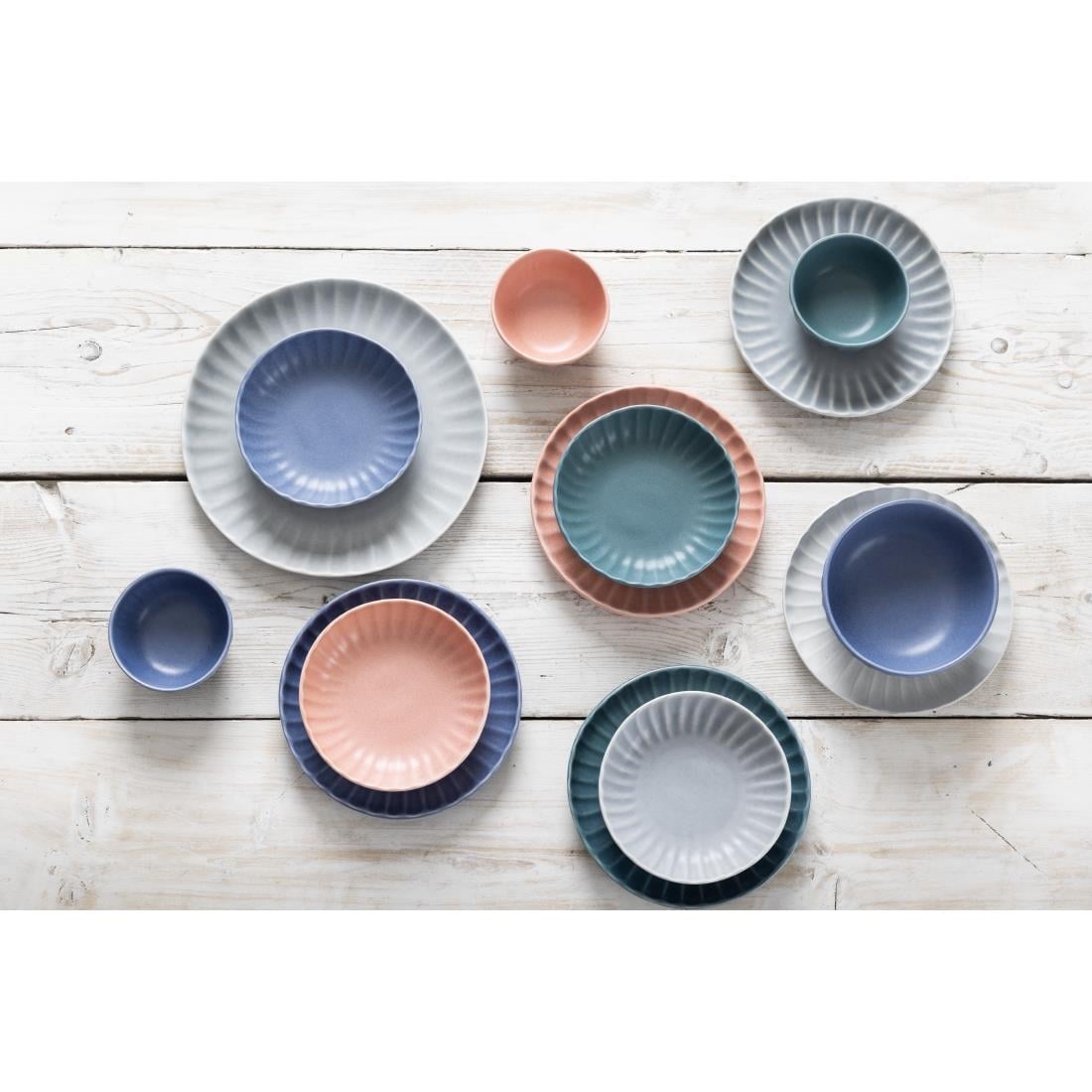 FU201 Olympia Koralliet Borden Blauw 205mm (6 stuks)