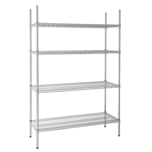 L928 Vogue voorraadrek met 4 schappen 122x45,7cm