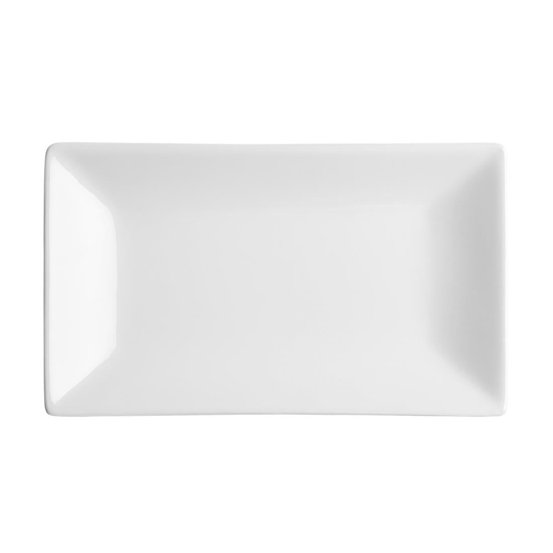 CC894 Olympia Whiteware rechthoekige serveerschalen 25x15cm (4 stuks)