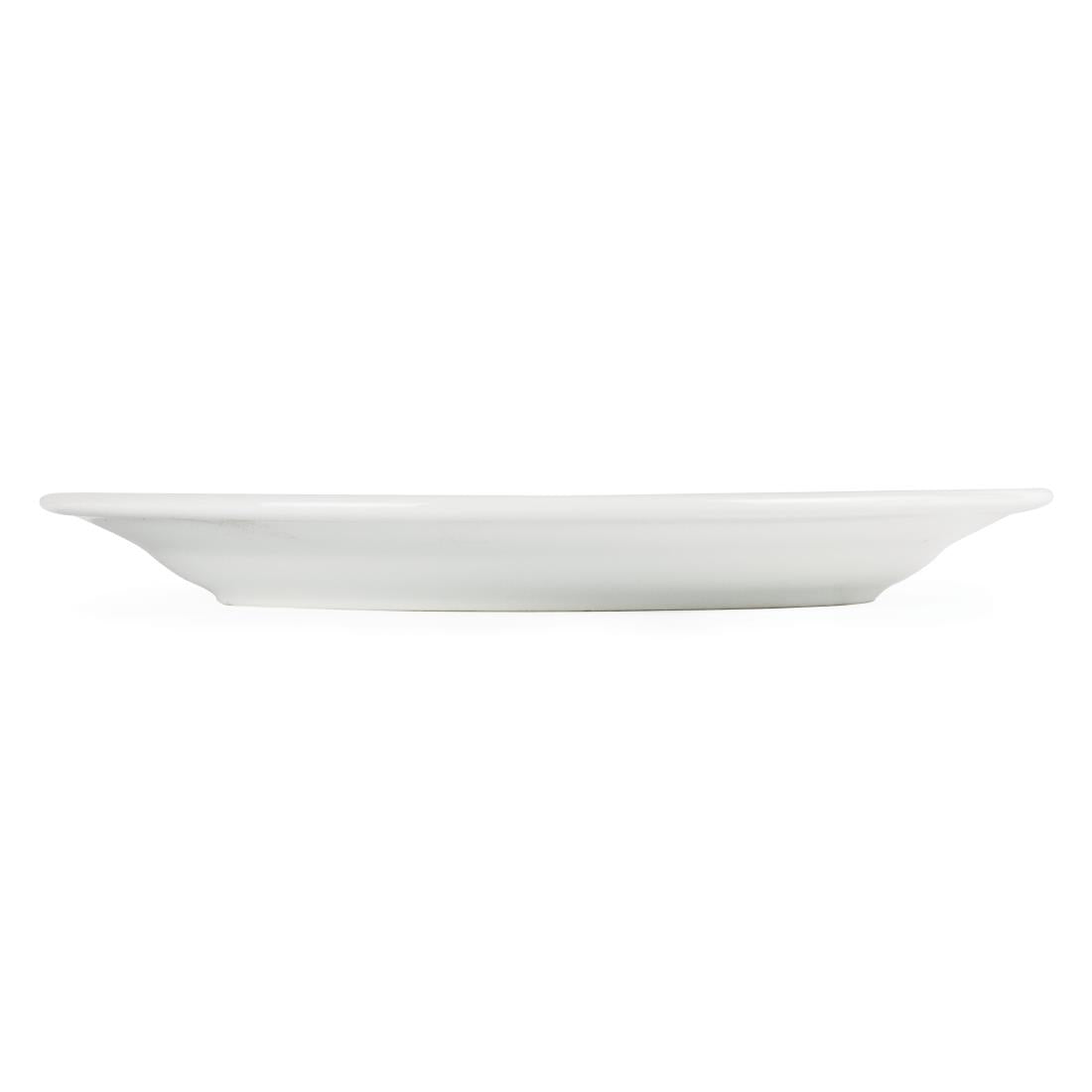 CB480 Olympia Whiteware Borden Met Brede Rand 23cm (12 Stuks)