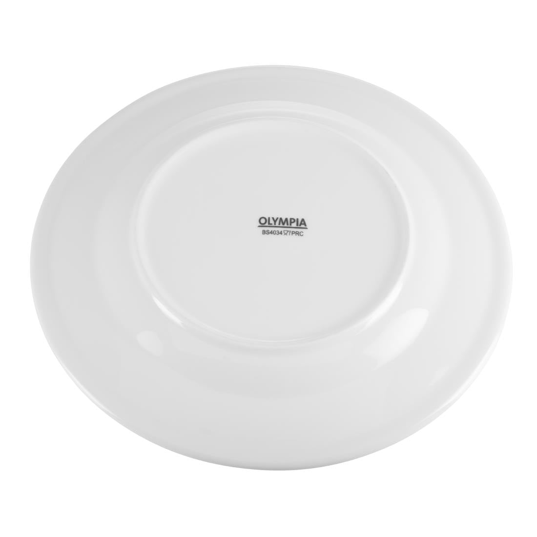 CB480 Olympia Whiteware Borden Met Brede Rand 23cm (12 Stuks)