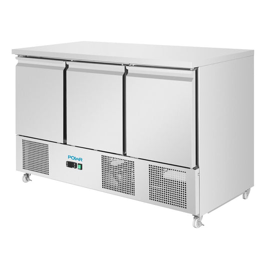 UA090 Polar U-Series Geventileerde 3-Deurs Saladette 400Ltr