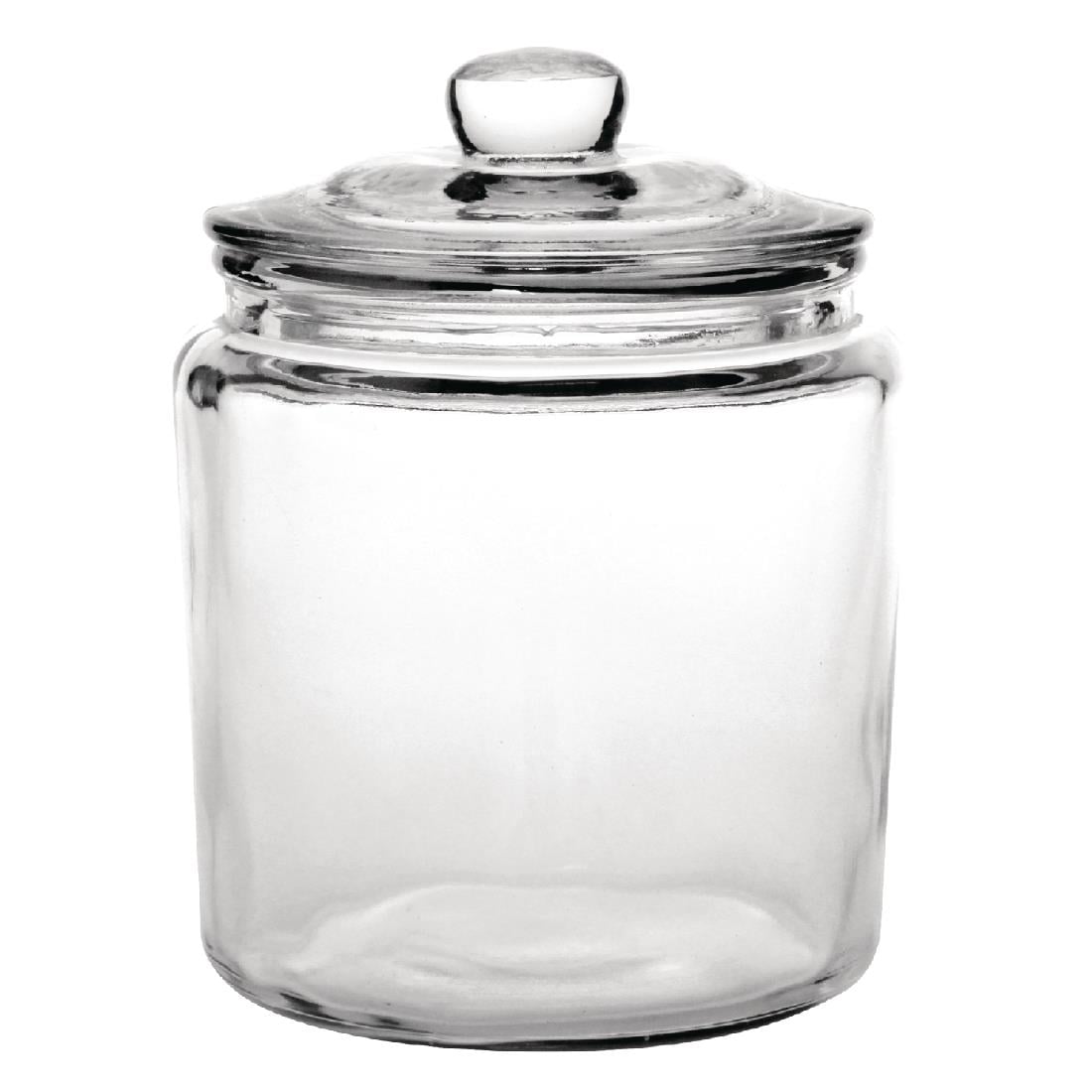 GG925 Olympia glazen voorraadpot 25,2(h)x20(Ø)cm 3,8Ltr