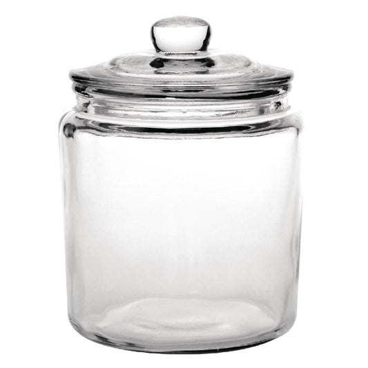 GG925 Olympia glazen voorraadpot 25,2(h)x20(Ø)cm 3,8Ltr