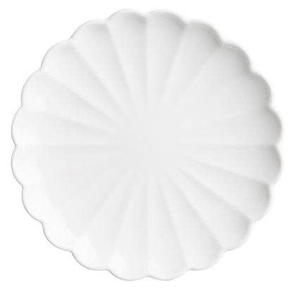 JB393 Olympia Bloom Geschulpte Borden Wit 175mm (6 stuks)