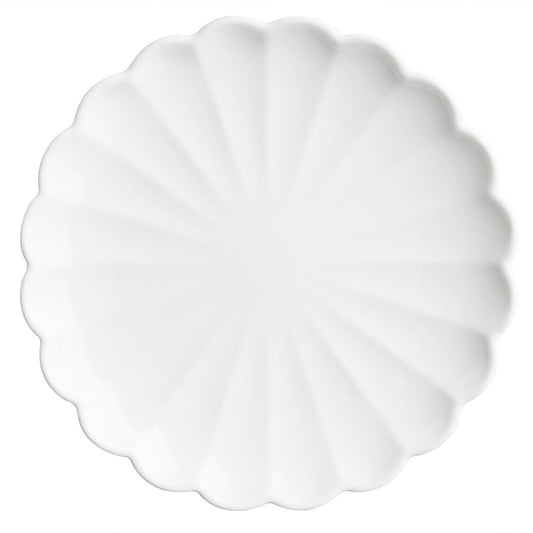 JB393 Olympia Bloom Geschulpte Borden Wit 175mm (6 stuks)