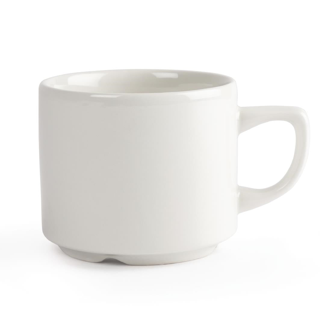 P740 Churchill Whiteware Maple stapelbare theekopjes 19,9cl (24 stuks)