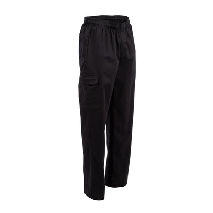 B222-XXL Chef Works unisex slim fit cargo broek zwart XXL