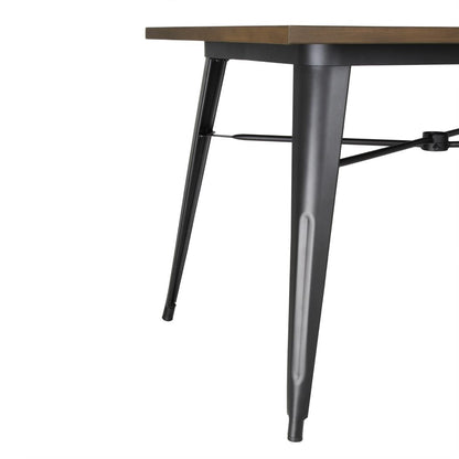 FT955 Bolero aluminium outdoor tafel 120x76x76cm donker houtdessin