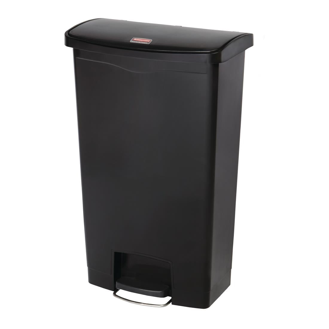 GL034 Rubbermaid Slim Jim Front Step pedaalemmer 68Ltr zwart