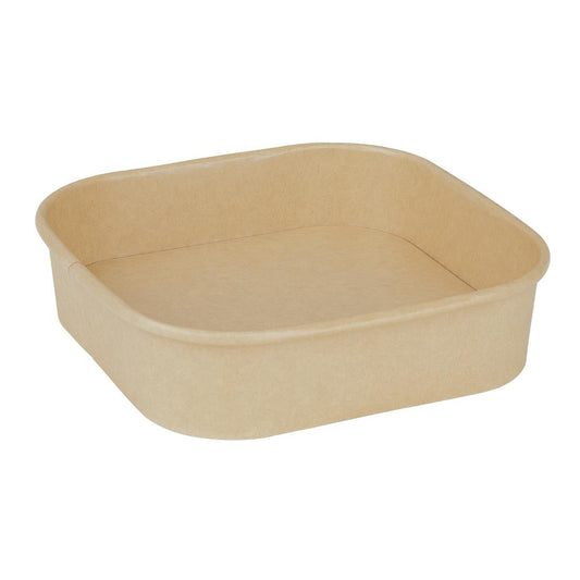 HW015 Fiesta Recycleerbare Vierkante Container Bodems 750ml (300 stuks)