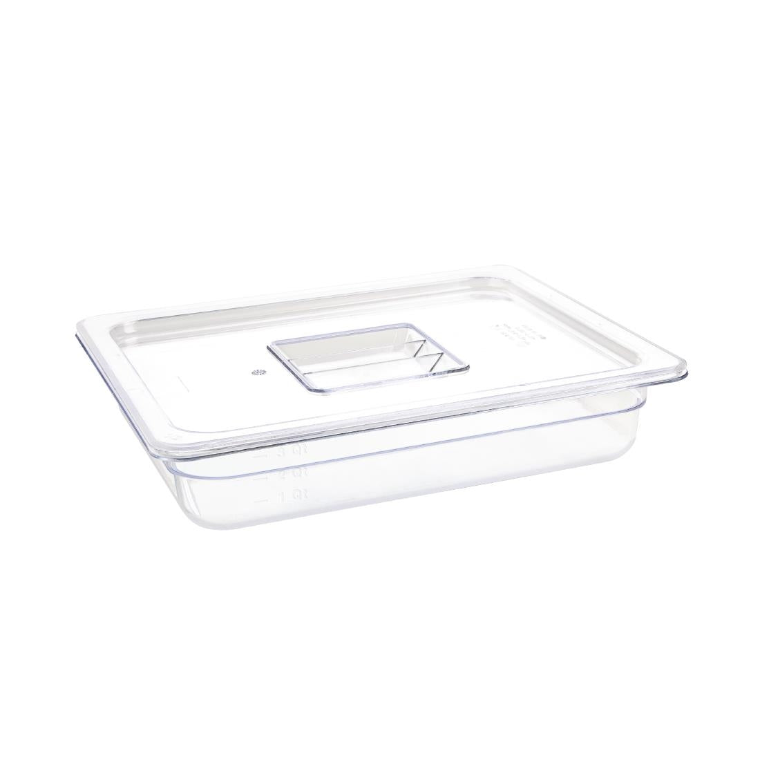 U228 Vogue polycarbonaat bak transparant GN 1/2 65mm