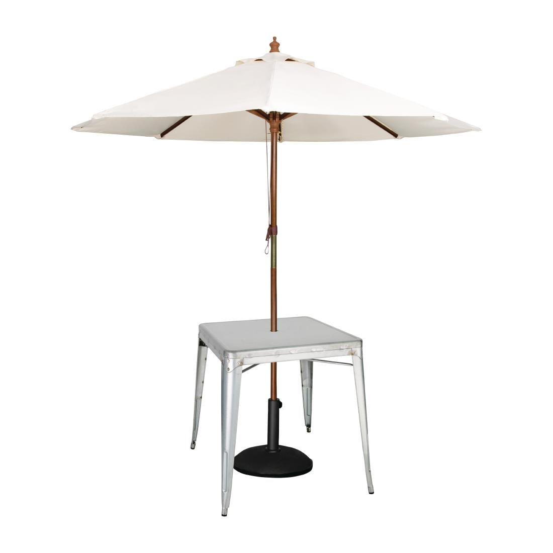 GC866 Bolero Bistro gegalvaniseerd stalen tafel vierkant 668mm