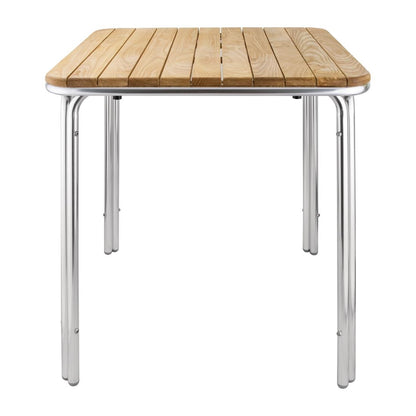 GL982 Bolero vierkante essen en aluminium tafel 70cm