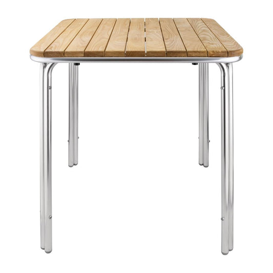 GL982 Bolero vierkante essen en aluminium tafel 70cm