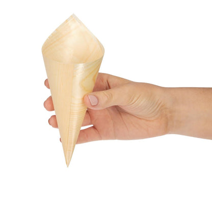 DK389 Fiesta Compostable houten puntzakjes 75mm (100 stuks)