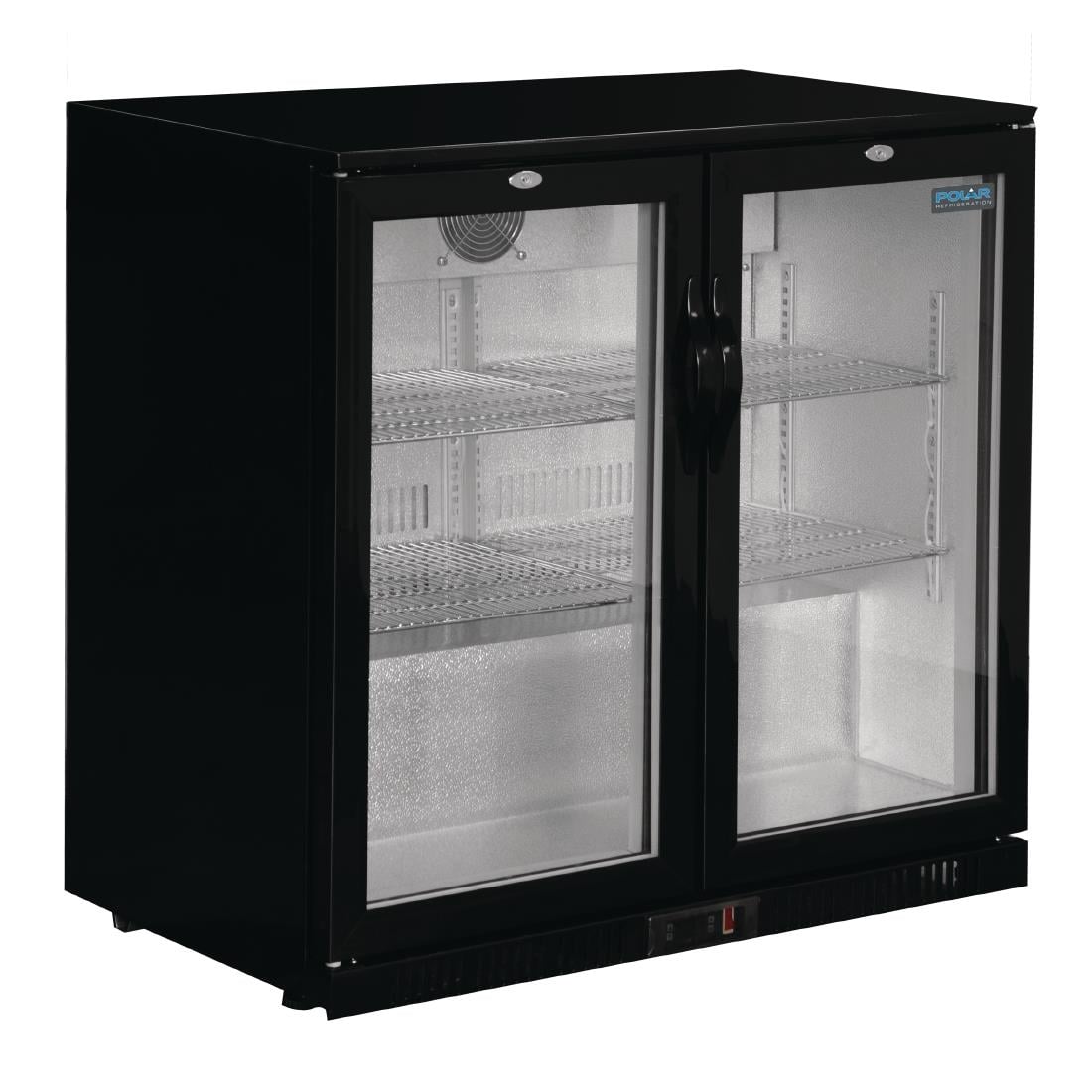 GL002 Polar G-serie 2-deurs barkoeling met klapdeuren zwart 208L