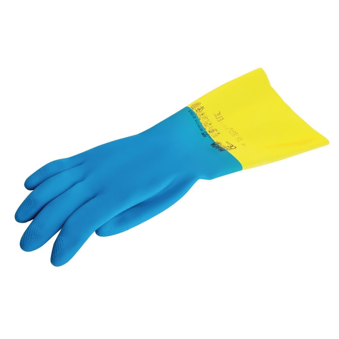 FA296-L MAPA Alto 405 waterdichte heavy-duty werkhandschoenen blauw en geel - L