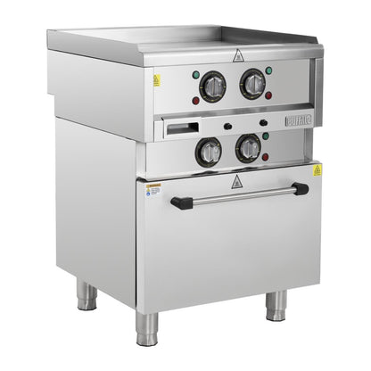 SA809 Buffalo 600 Serie Vrijstaande Elektrische Bakplaat Met Heteluchtoven