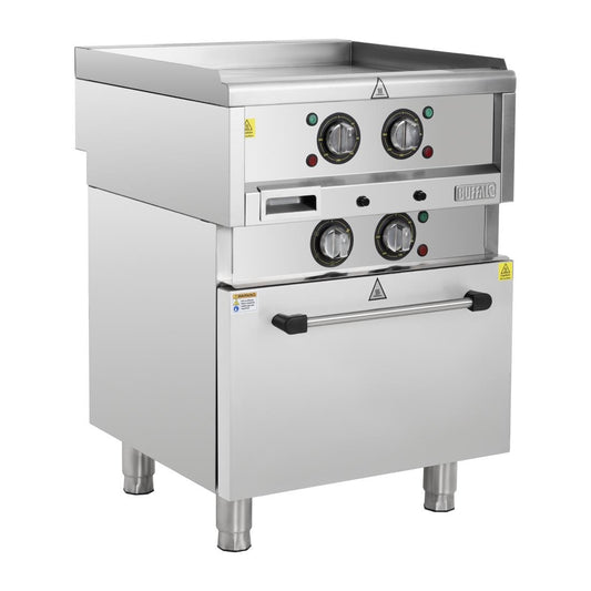 SA809 Buffalo 600 Serie Vrijstaande Elektrische Bakplaat Met Heteluchtoven