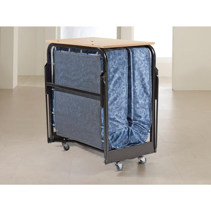 GR375 Jay-Be Contract eenpersoons opklapbed met waterbestendige matras zwart