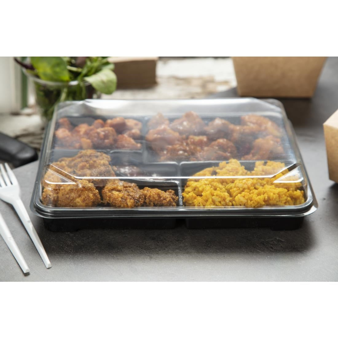 FB291 Faerch recyclebare bentoboxen 263 x 201mm (90 stuks)
