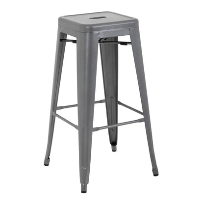 DM934 Bolero Bistro stalen barkruk grijs (4 stuks)