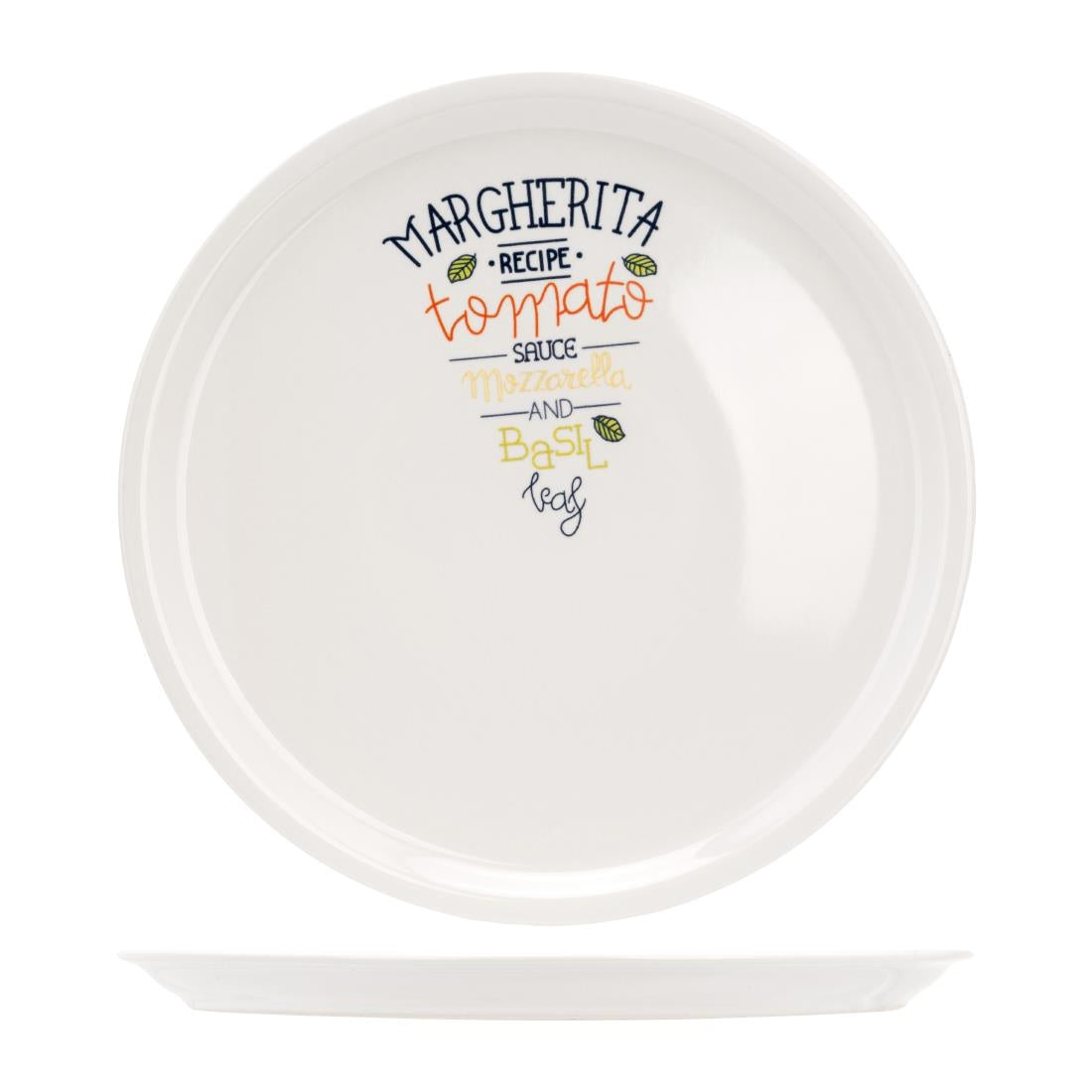 CX012 Pizzabord Gedecoreerd 30cm Margarita Recept