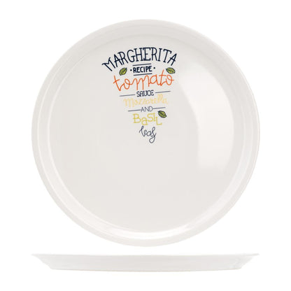 CX012 Pizzabord Gedecoreerd 30cm Margarita Recept