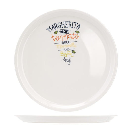 CX012 Pizzabord Gedecoreerd 30cm Margarita Recept