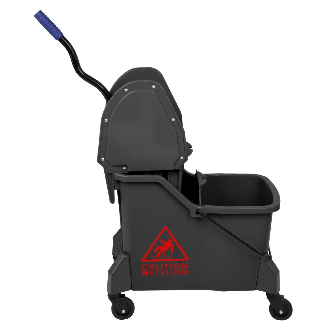 JB542 Jantex Dweilemmer met twee compartimenten en pers Rood 30Ltr