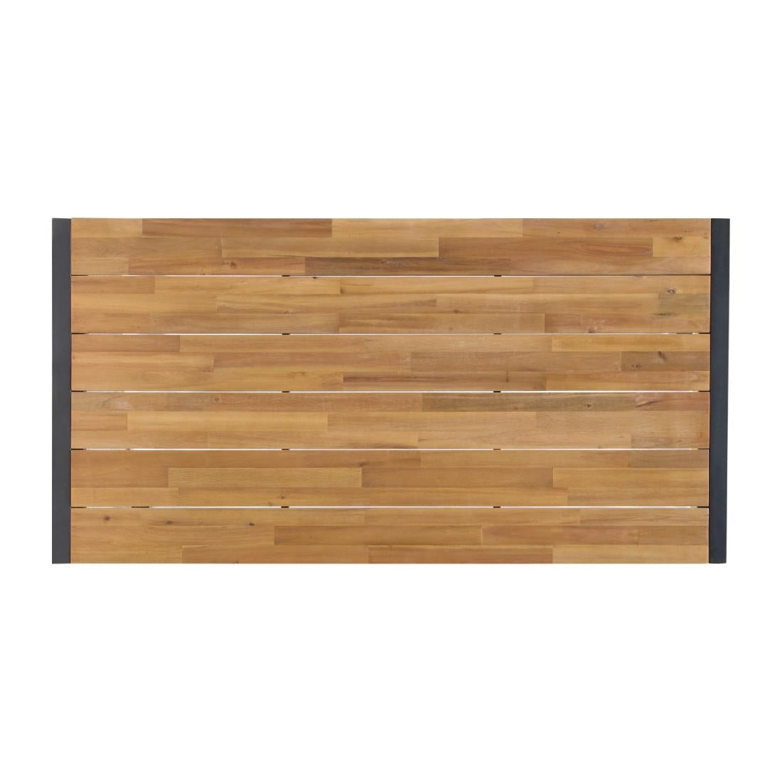 DS157 Bolero rechthoekige stalen en acaciahouten industriële tafel 180x90cm
