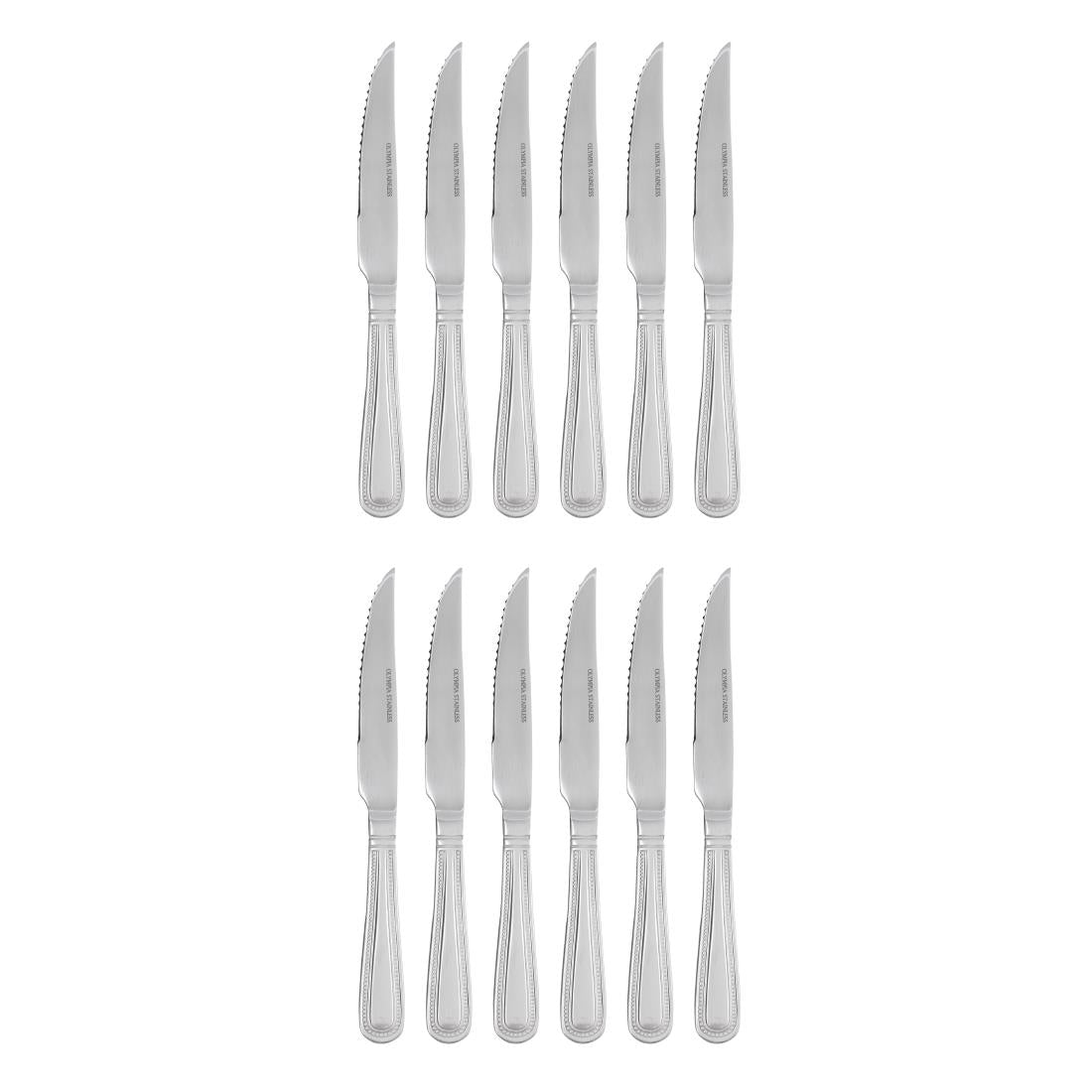 DL102 Olympia Bead steakmessen (12 stuks)