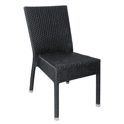 CF159 Bolero polyrotan stoelen antraciet (4 stuks)