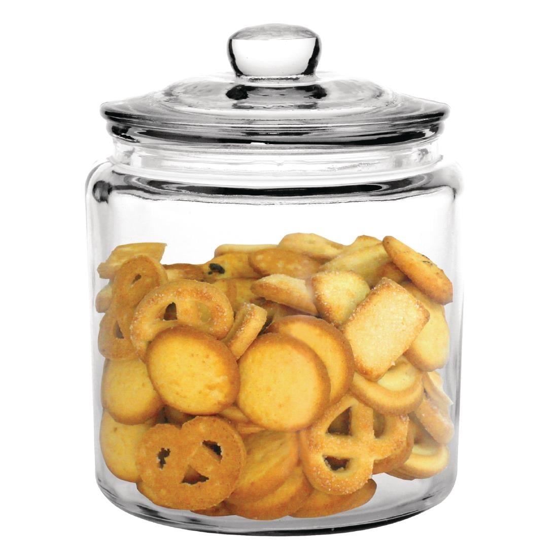 SA725 Olympia Biscotti Glazen Potten Set 6,3Ltr en 3,8Ltr