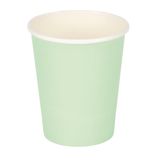 GP403 Fiesta Recyclable koffiebekers enkelwandig turquoise 225ml (1000 stuks)
