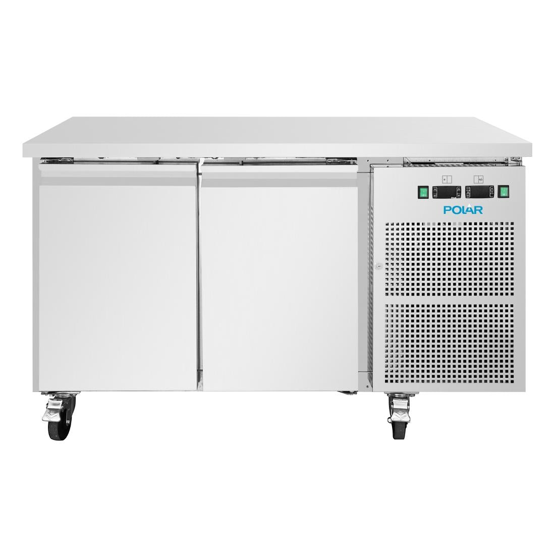 UA086 Polar U-Serie Koel-Vrieswerkbank Met 2 Deuren 124Ltr