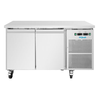 UA086 Polar U-Serie Koel-Vrieswerkbank Met 2 Deuren 124Ltr