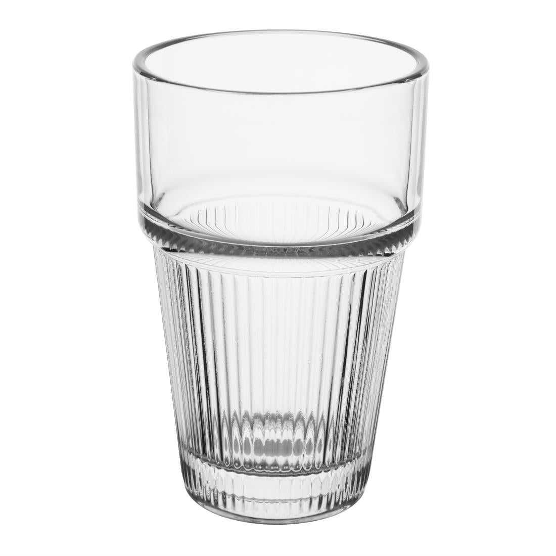 HW796 Olympia Geribbelde Stapelbare Tumblers 300ml (6 Stuks)