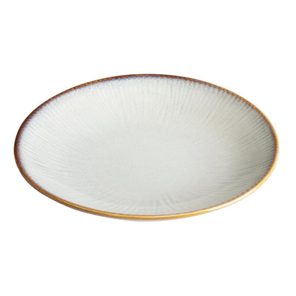 FU197 Olympia Drift Grey Coupe Low Bowls Met Reliëf, 260mm (4 Stuks)