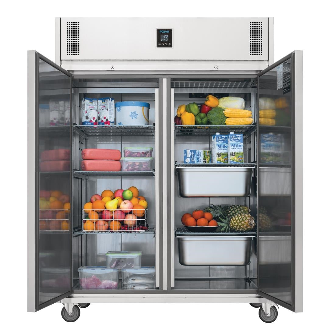 UA003 Polar U-serie premium tweedeurs koeling 1170L