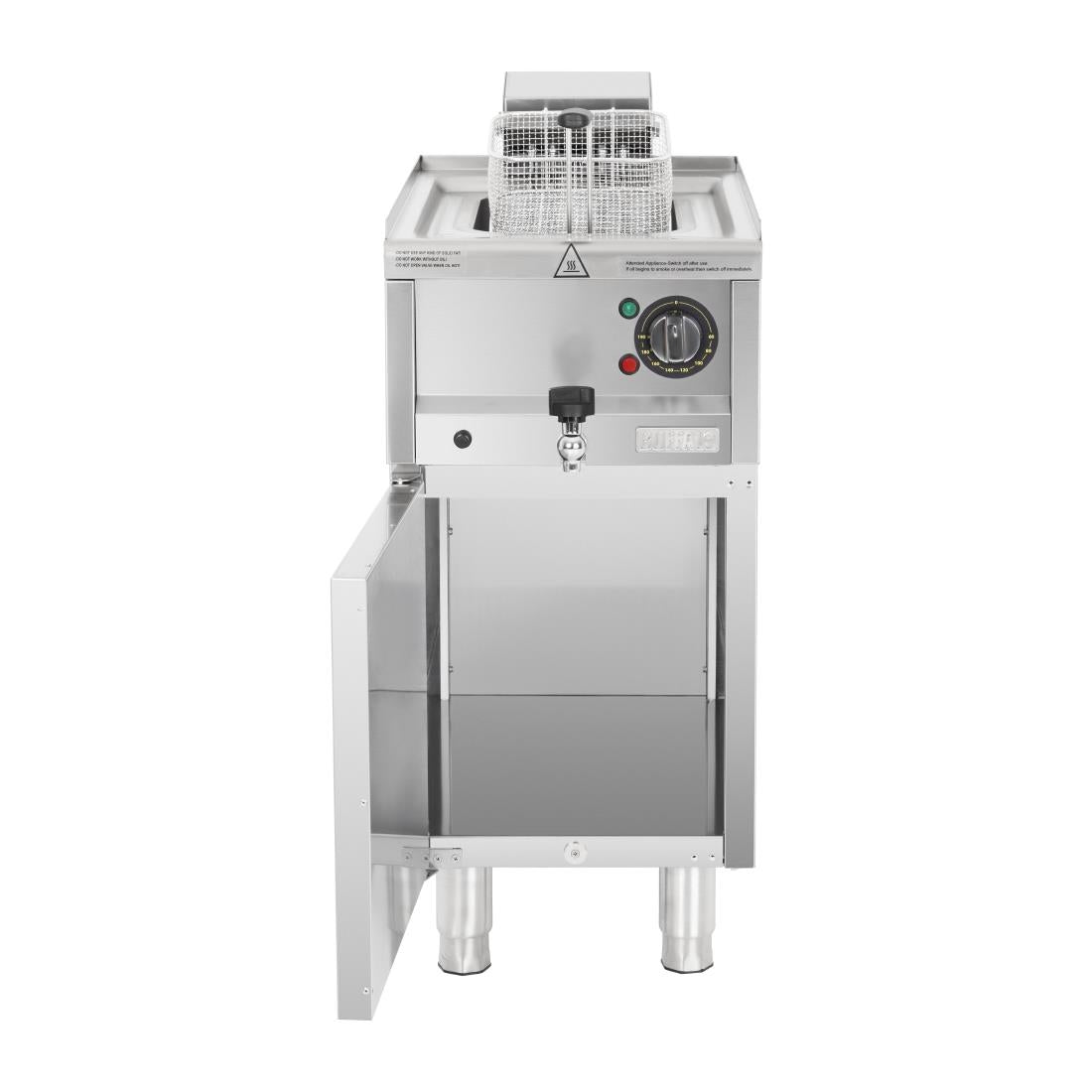 SA781 Buffalo 600 Serie Vrijstaande Enkele Tank Elektrische Friteuse 8Ltr