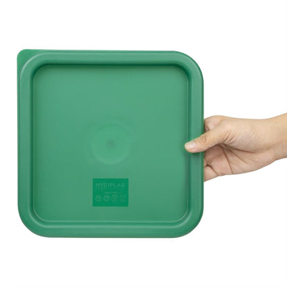 CF047 Hygiplas vierkant deksel groen medium