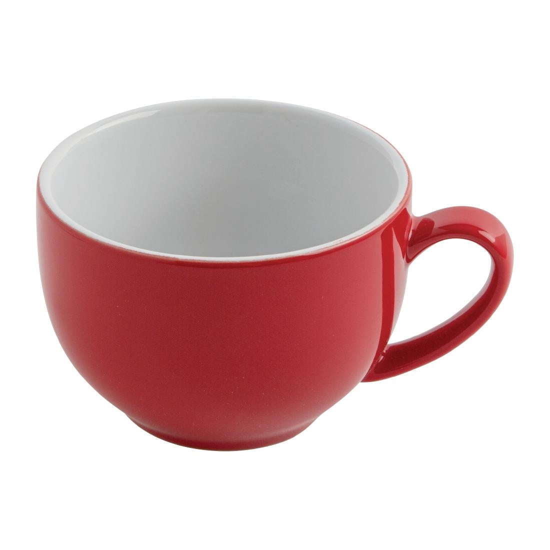 GK076 Olympia Café cappuccinokoppen rood 34cl (12 stuks)
