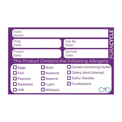 DC458 PuraCycle herbruikbare allergeenlabels (20 stuks)
