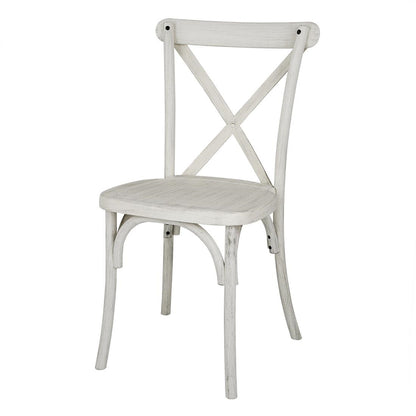 HW280 Bolero Manhattan Kruisrugleuning Resin Stoelen Limewash (4 stuks)