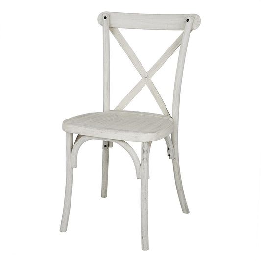HW280 Bolero Manhattan Kruisrugleuning Resin Stoelen Limewash (4 stuks)