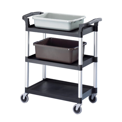 CT349 Cambro KD serveerwagen met 3 bladen zwart